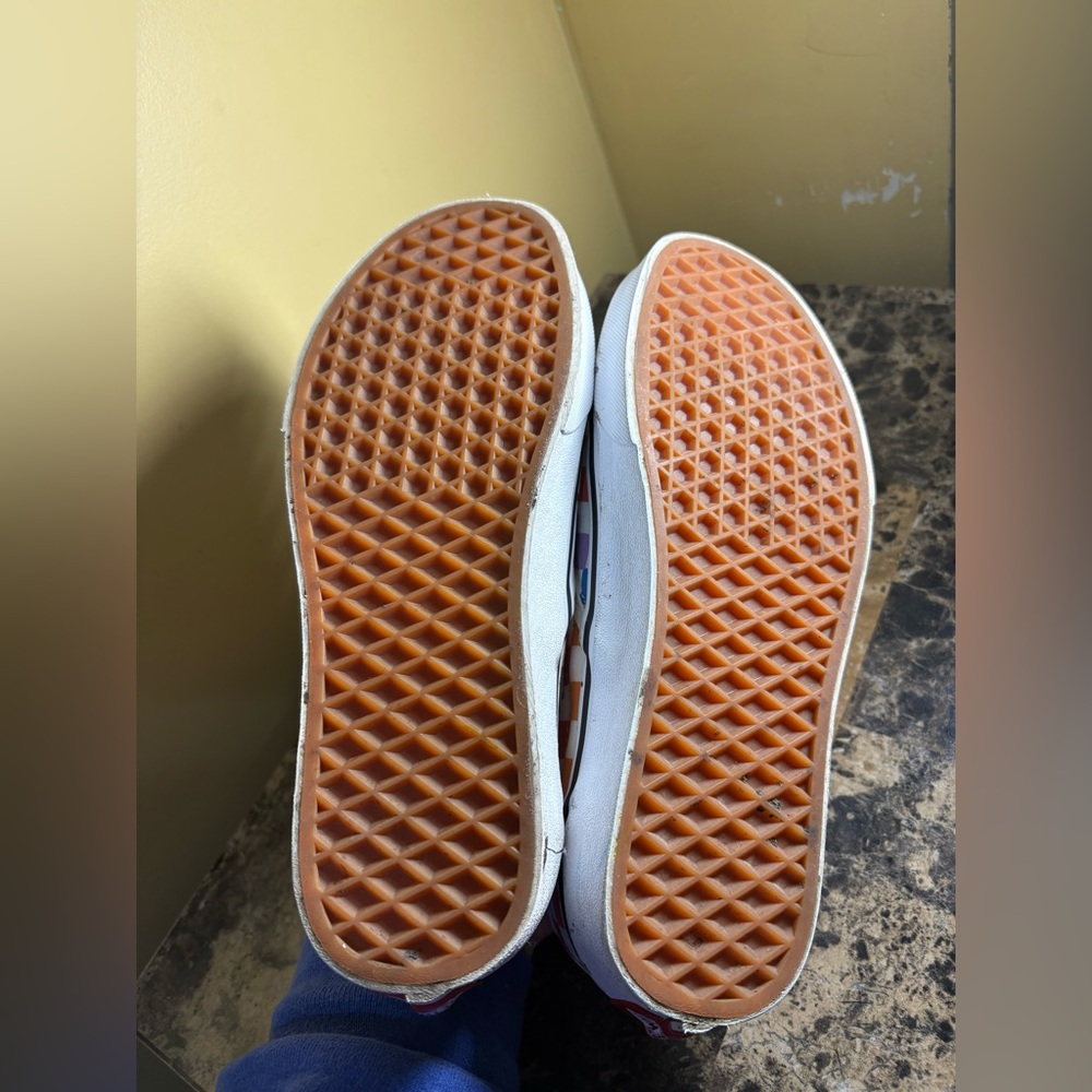 Vans Multicolor Checkered Slip-On Shoes - Picture 4 of 4